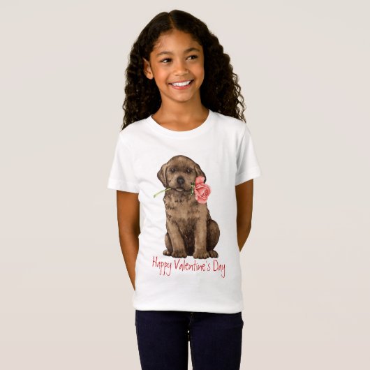 Valentijn Roos Chocolade Lab T-shirt (Voorkant volledig)