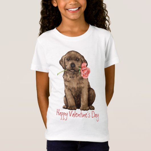 Valentijn Roos Chocolade Lab T-shirt (Voorkant)