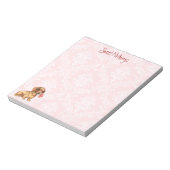 Valentijn Roos Dachshund Notitieblok (Linkerzijde)