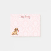 Valentijn Roos Dachshund Post-it® Notes (Voorkant)
