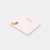 Valentijn Roos Dachshund Post-it® Notes (Schuin)