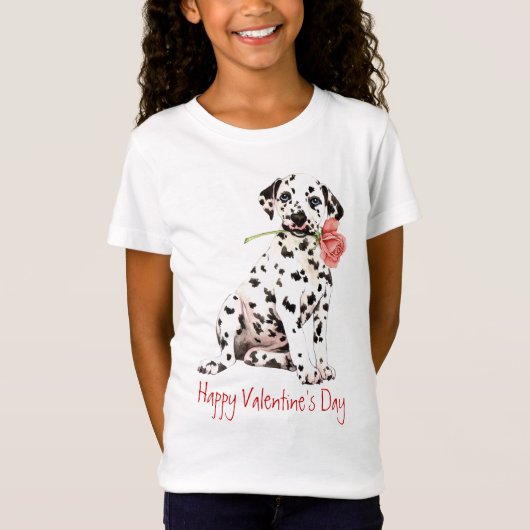 Valentijn Roos Dalmatisch T-shirt (Voorkant)