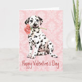 Valentijn Roos Damatian Feestdagen Kaart (Voorkant)