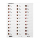 Valentijn Roos Doberman Etiket (Full Sheet)