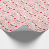 Valentijn Roos Engelse Setter Cadeaupapier (Hoek)