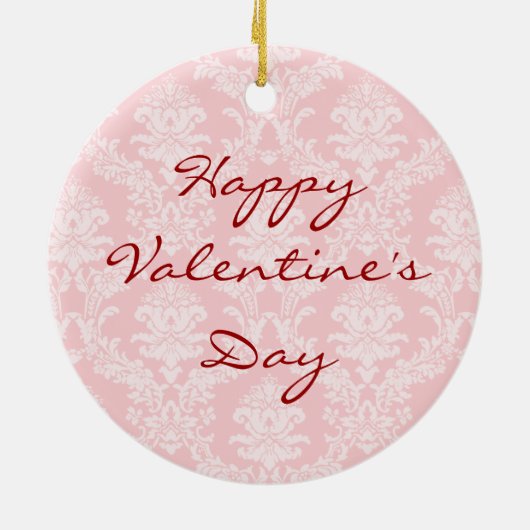 Valentijn Roos Engelse Setter Keramisch Ornament (Achterkant)