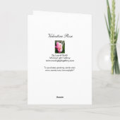 Valentijn Roos Feestdagen Kaart (Achterkant)