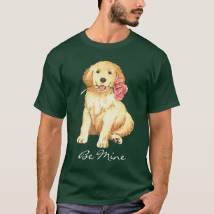 Valentijn Roos Golden Retriever T-shirt