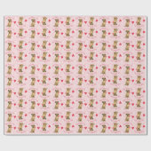 Valentijn Roos grens Terrier Cadeaupapier (Vlak)