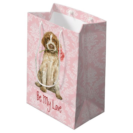 Valentijn Roos Griffon Medium Cadeauzakje (Achterkant Gekanteld)