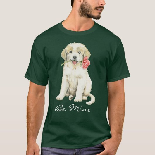 Valentijn Roos Grote Pyreneeën T-shirt (Voorkant)