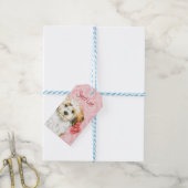 Valentijn Roos Havanese Cadeaulabel (Met Touw)