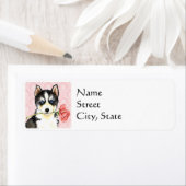 Valentijn Roos Husky Etiket (Insitu)