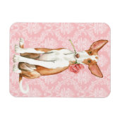 Valentijn Roos Ibizan Hound Magneet (Horizontaal)