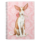 Valentijn Roos Ibizan Hound Notitieboek (Voorkant)
