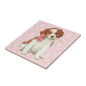 Valentijn Roos Kooiker Tegeltje (Zijkant)