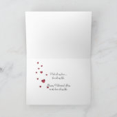 Valentijn Roos met parels Feestdagen Kaart (Binnen)