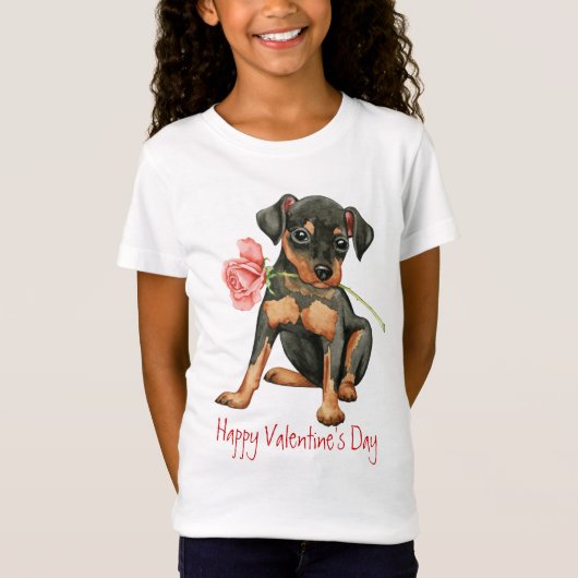 Valentijn Roos Min Pin T-shirt (Voorkant)