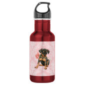 Valentijn Roos Min Pin Waterfles (Voorkant)