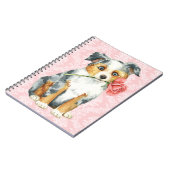 Valentijn Roos Mini American Shepherd Notitieboek (Linkerzijde)