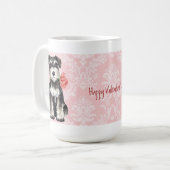 Valentijn Roos Mini Schnauzer Koffiemok (Voorkant links)