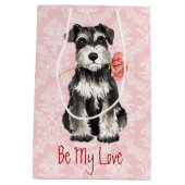 Valentijn Roos Mini Schnauzer Medium Cadeauzakje (Achterkant)