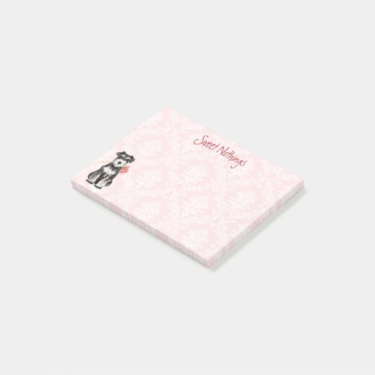 Valentijn Roos Mini Schnauzer Post-it® Notes (Schuin)