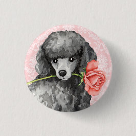 Valentijn Roos Miniatuur Podle Ronde Button 3,2 Cm
