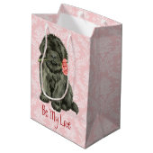 Valentijn Roos Newfoundland Medium Cadeauzakje (Achterkant Gekanteld)