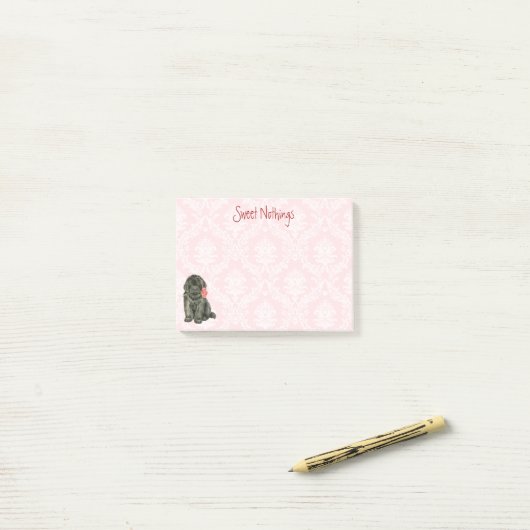 Valentijn Roos Newfoundland Post-it® Notes (Op bureau)