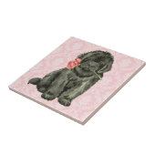 Valentijn Roos Newfoundland Tegeltje (Zijkant)