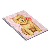 Valentijn Roos Norwich Terrier Notitieboek (Rechterzijde)