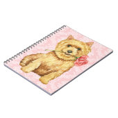 Valentijn Roos Norwich Terrier Notitieboek (Linkerzijde)