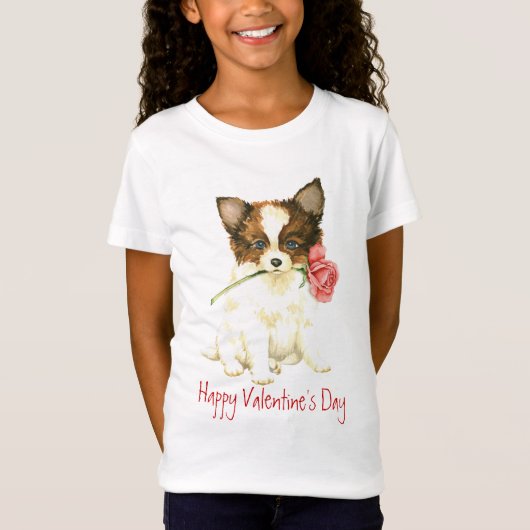 Valentijn Roos Papillon T-shirt (Voorkant)