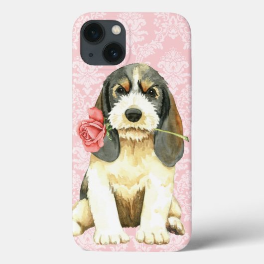 Valentijn Roos Petit Basset Griffon Vendeen Case-Mate iPhone Case (Achterkant)