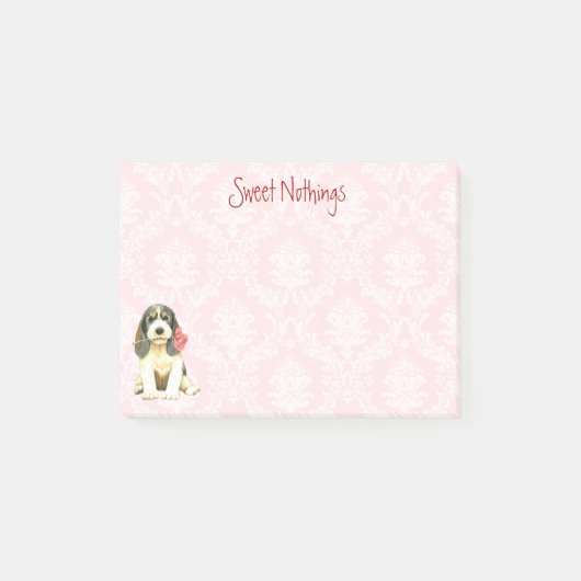 Valentijn Roos Petit Basset Griffon Vendeen Post-it® Notes (Voorkant)