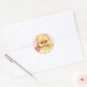 Valentijn Roos Pommeren Ronde Sticker (Envelop)