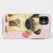 Valentijn Roos Pug Case-Mate iPhone Case (Achterkant (horizontaal))