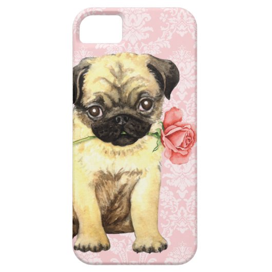 Valentijn Roos Pug Case-Mate iPhone Case (Achterkant)