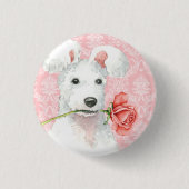 Valentijn Roos Pumi Pinback Button (Voorkant)