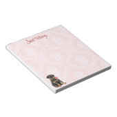 Valentijn Roos Rottweiler Notitieblok (Schuin)