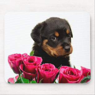 Valentijn Roos Rottweiler Puppy Muismat