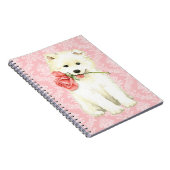 Valentijn Roos Samoyed Notitieboek (Rechterzijde)
