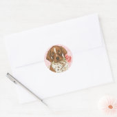VALENTIJN ROOS SAP RONDE STICKER (Envelop)