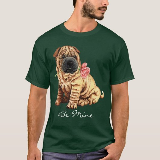 Valentijn Roos Shar-Pei T-shirt (Voorkant)