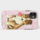 Valentijn Roos Sheltie Case-Mate iPhone Case (Achterkant (horizontaal))
