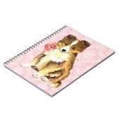 Valentijn Roos Sheltie Notitieboek (Linkerzijde)