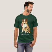Valentijn Roos Sheltie T-shirt (Voorkant volledig)