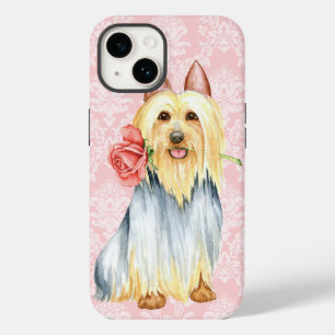 Valentijn Roos Silky Terrier Hoesje-Mate iPhone Ca Case-Mate iPhone 14 Hoesje