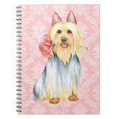 Valentijn Roos Silky Terrier Notitieboek (Voorkant)